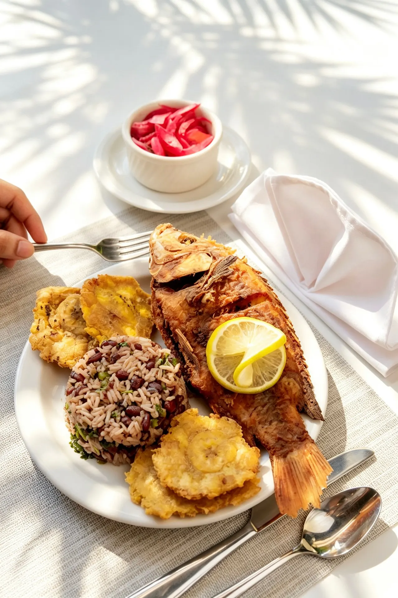 Plato de pescado frito